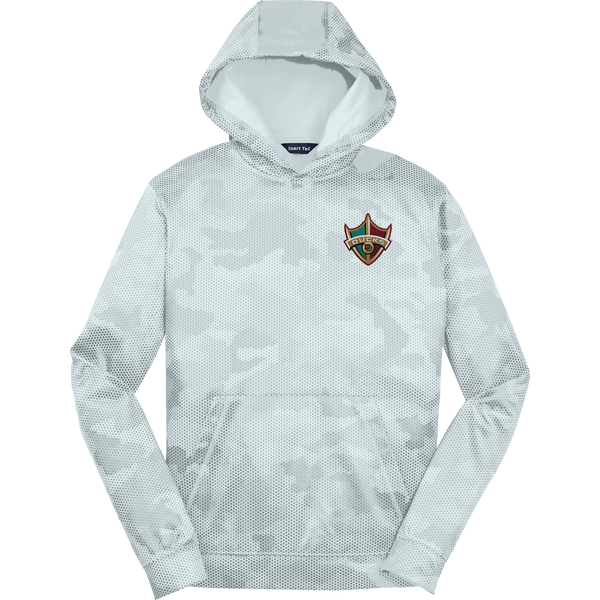 Delaware Ducks Youth Sport-Wick CamoHex Fleece Hooded Pullover