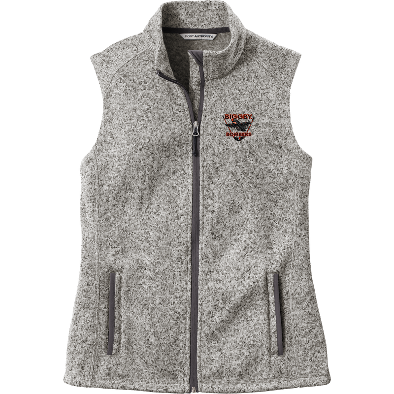 Biggby Bombers Ladies Sweater Fleece Vest