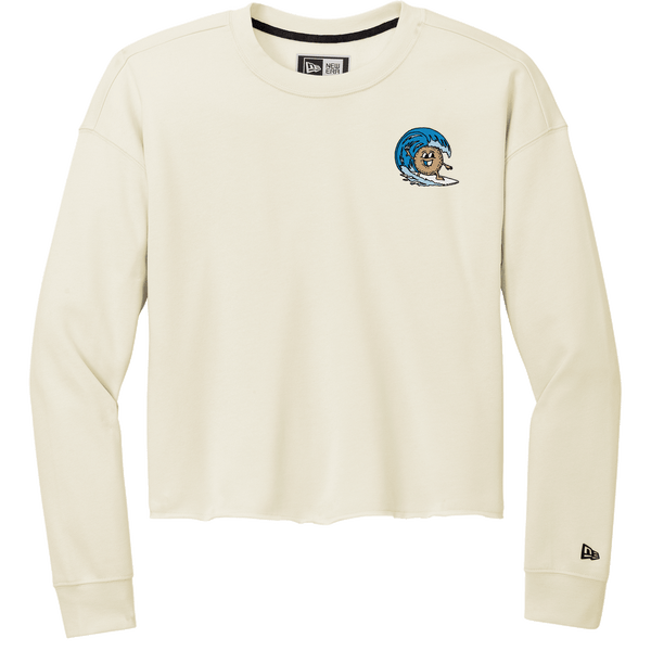 BagelEddi's New Era Ladies Tri-Blend Fleece Crop Crew