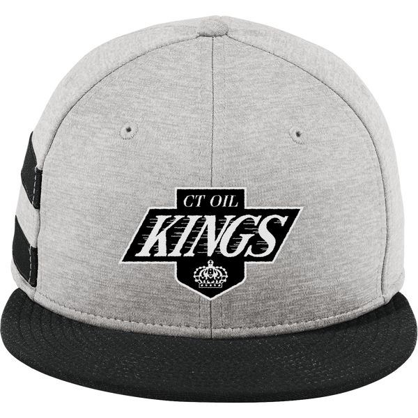 CT Oil Kings New Era Shadow Heather Striped Flat Bill Snapback Cap