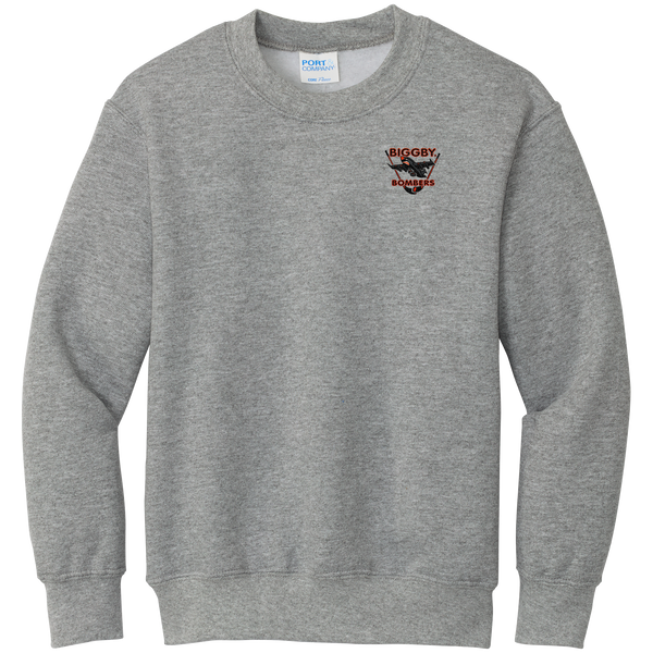 Biggby Bombers Youth Core Fleece Crewneck Sweatshirt